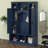 Hall Tree With Bench And Dual Side Cabinets, All-In-One Hall Tree With Adjustable Shelves, Entryway Organizer With 7 Hooks-1874348688