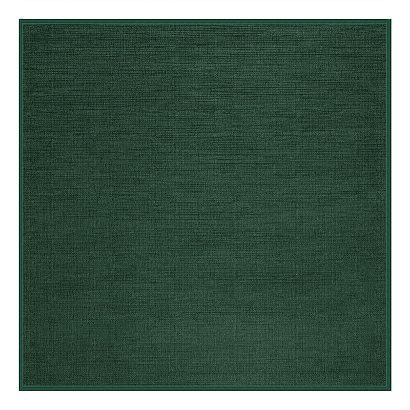 Tapis vert uni lavable à la machine, Carré 8 pi