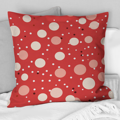 Polka Dots Throw Pillow