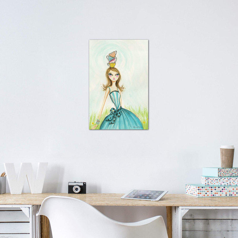 Art de noël à thé, H 26 po x l 18 po x P 1,5 po, Toile tendue