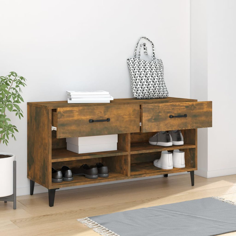 8 Pair Shoe Storage, Oak