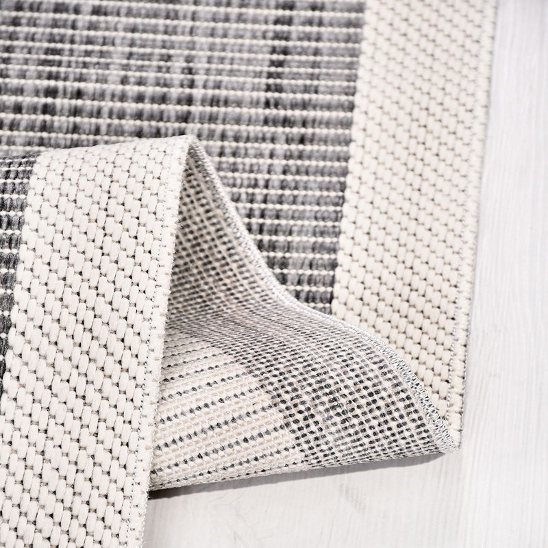 Tapis gris moderne lavable à la machine, Tapis de couloir 3 pi 3 po x 6 pi 7 po