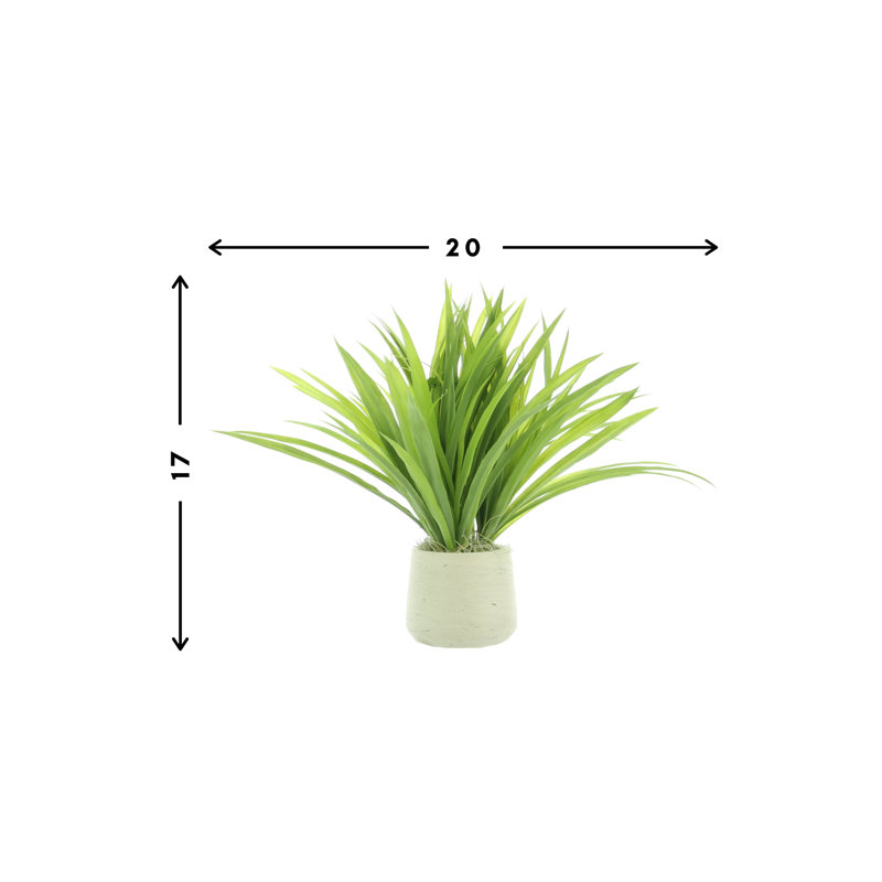 Riey Faux Grass in Fiberstone Pot
