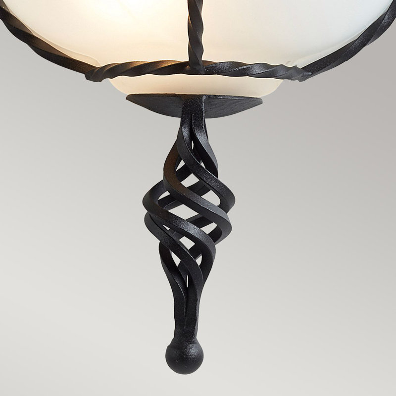 Sackler Steel Flush Mounted Sconce, Black