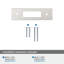 Medora Centre-to-Centre Rectangle Cabinet Pull Backplate-111952303-111952308