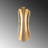 Elegant Gold Wall Lamp, Metal Body, 6.7 x 6.3 x 18.9 inches | Base Plate: 7.1 x 5.5 x 0.4 inches | 2 x E14 Socket, Max 40W (Bulb Not Included) | Stylish Lighting for Living Room, Bedroom, & Hallways, IP20 Rated