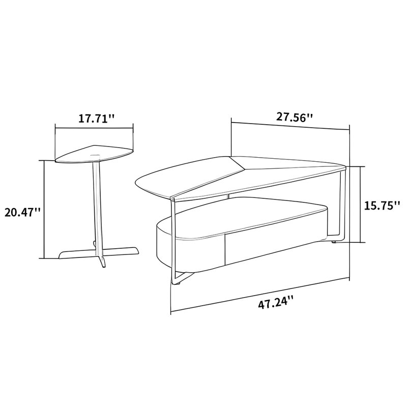 Ensemble de tables basses Modern