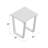 Honeoye Marble Top End Table-628578263