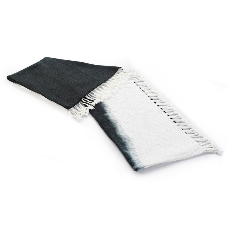 Jeté en coton , Noir