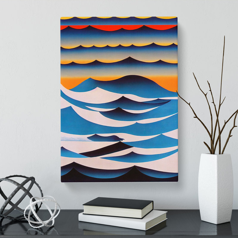 Ocean Abstract Painting Vol.1 - Wrapped Canvas, 76cm H x 50cm W x 3cm D
