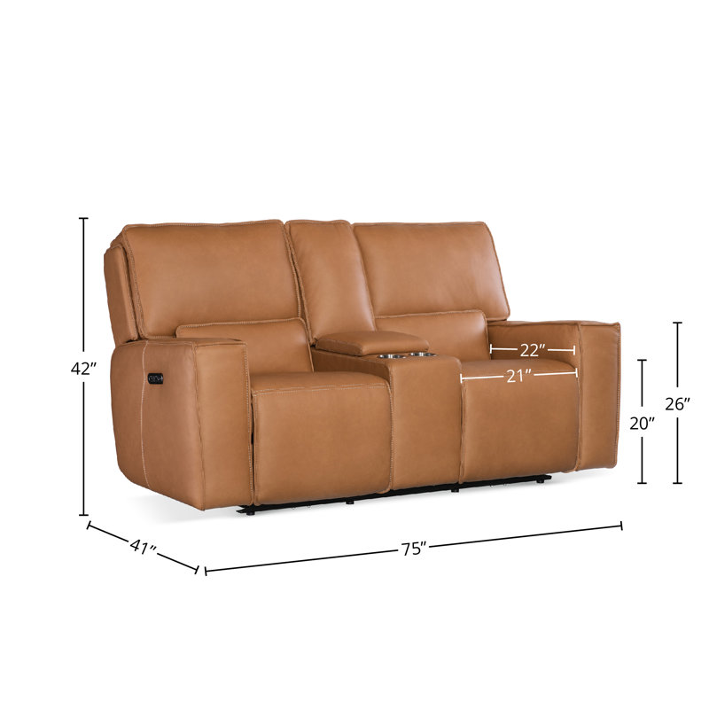 Miles Zero Gravity Console Loveseat with Power Recline & Power Headrest