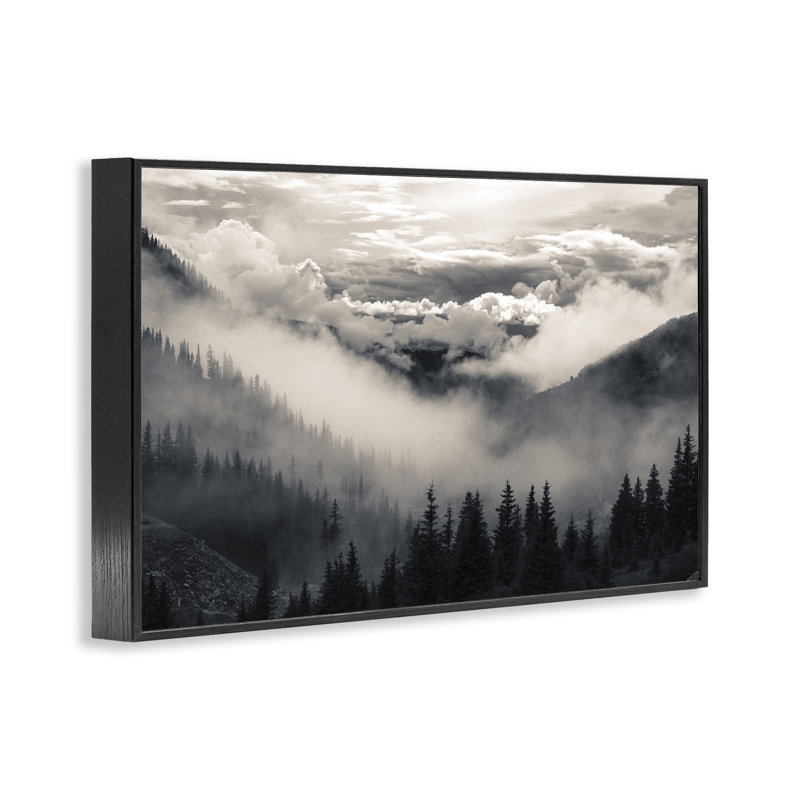 «Billowing Fog Atmosphere», estampe numérique, design par Decent Exposures, Giclée encadrée noir minuit, H 20 po x l 30 po
