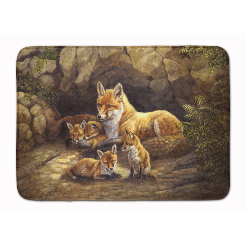 Tapis de salle de bain en mousse à mémoire de forme foxes de fox