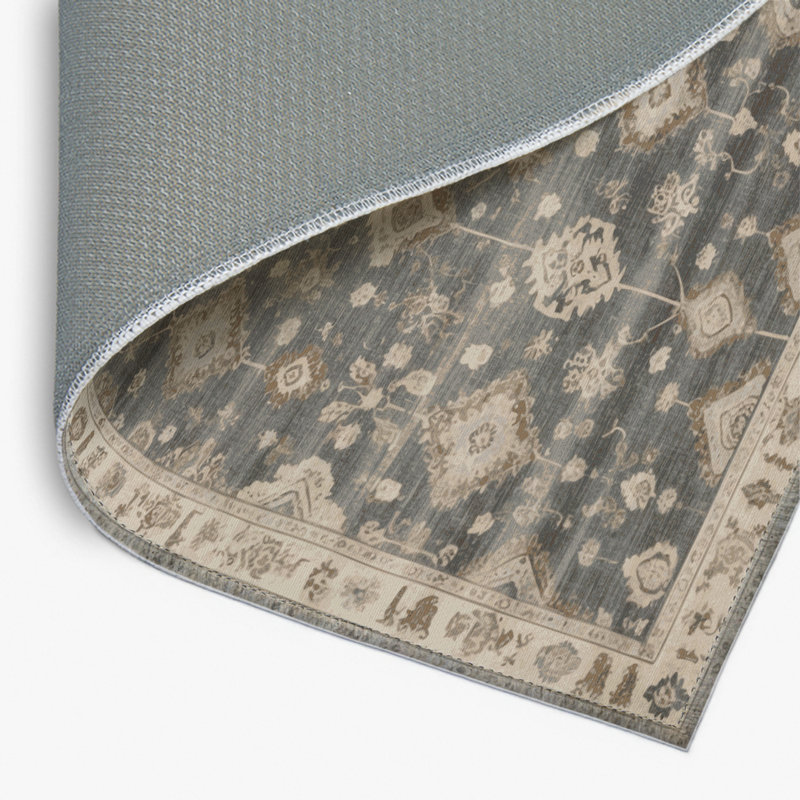 Tapis gris intérieur et extérieur surteint, Rectangle 4pi x 6 pi