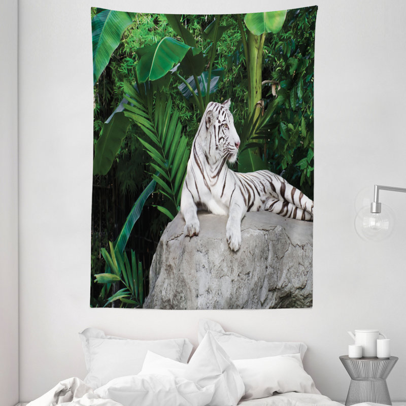 Polyester tapisserie jungle sauvage, H 80 po x l 60 po