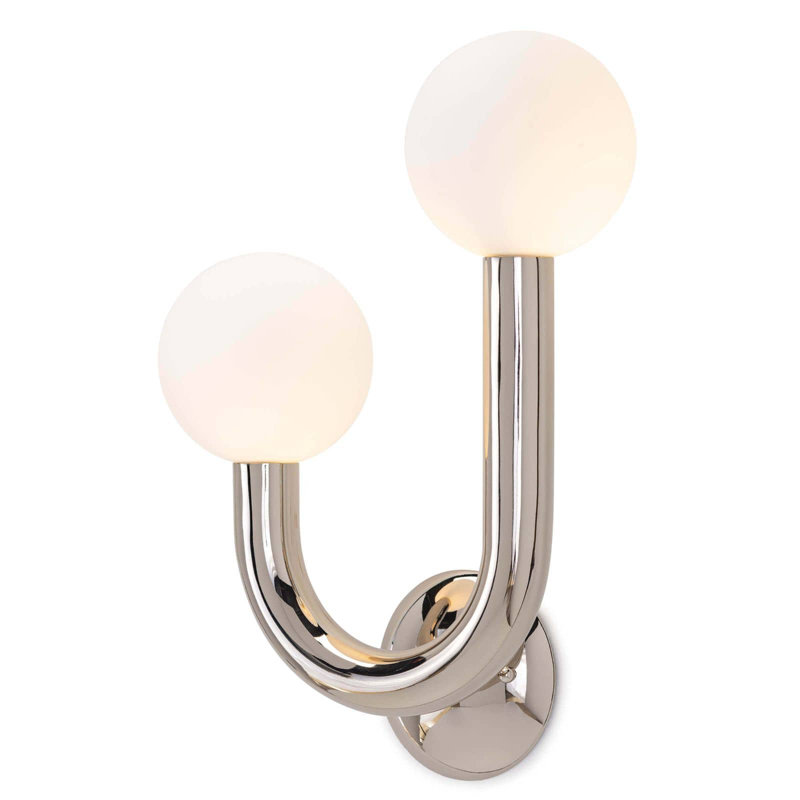 Applique Happy, côté gauche, Nickel poli