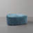 Caras Upholstered Blue Triangular Compression Ottoman No Assembly Required-109241973