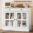 35.4" Sideboard Buffet Cabinet with Glass Door & Drawer-367523382