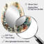 Green Red Cactus Scenery II - Green Garden Oval Wall Mirror-794072927