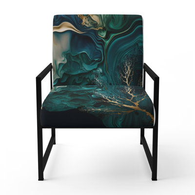 Cullivan - Fauteuil d'appoint rembourré en marbre