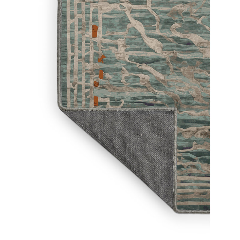 Tapis brun soyeux et moelleux, Carré 8 pi