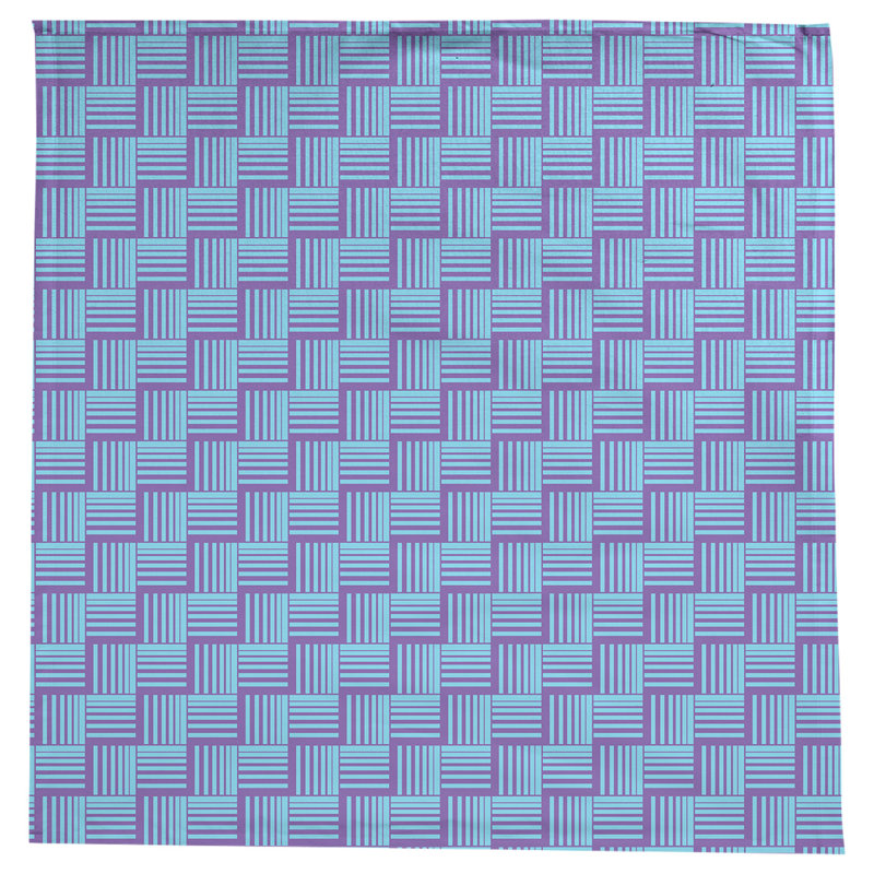 Rayures nattes classiques Nappe, Mauve / bleu sarcelle