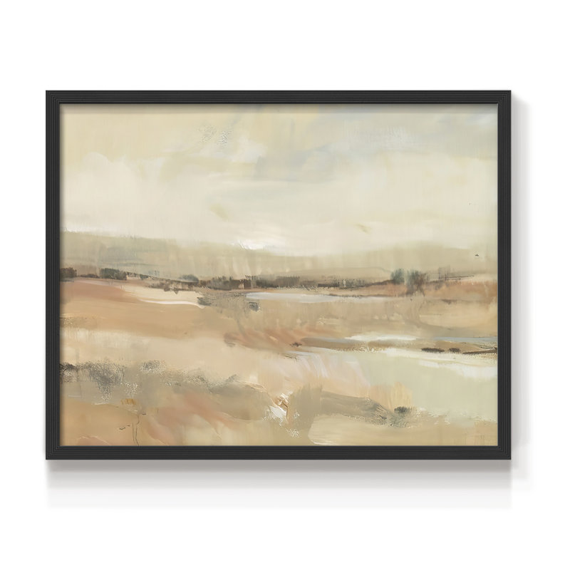 «Earth Tone Landscape I», reproduction encadrée, H 22 po x l 28 po, Noir, noir, noir, noir
