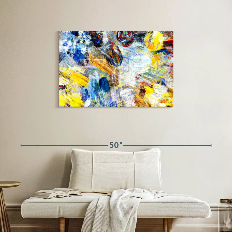 Avery lumineux abstrait, H 24 po x l 36 po