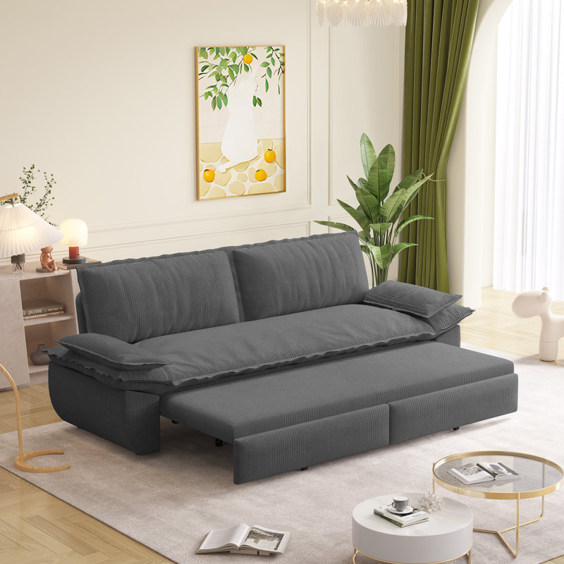 Canapé-lit convertible 3-en-1 Modern, Gris