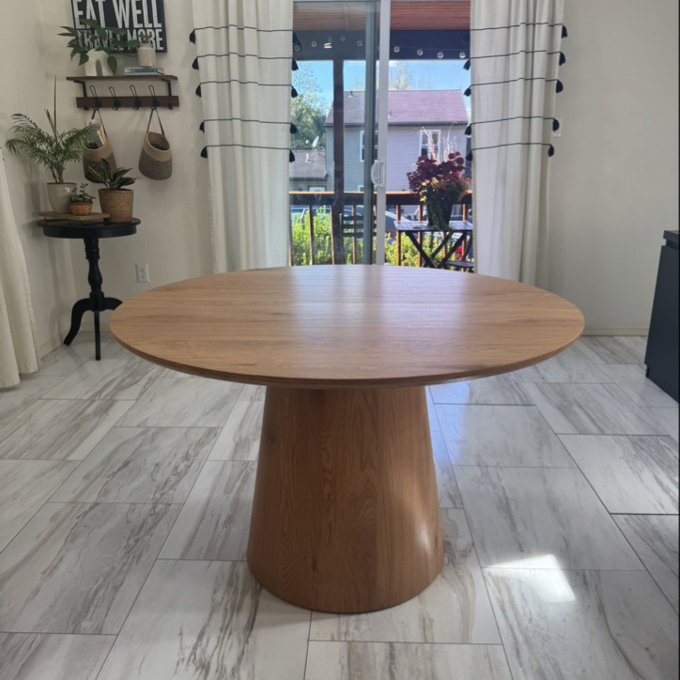 47"-65"-83" Extendable Dining Table – 3-in-1 Design - Natural