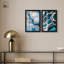 «Golden Geode Luxe Set Shadowbox», art mural bleu par Art Remedy-115200188-115200186