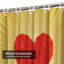 Rideau de douche Red Roses Golden Floral-1516710131