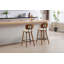 Tabouret de comptoir rembourré de 26 po Aamya