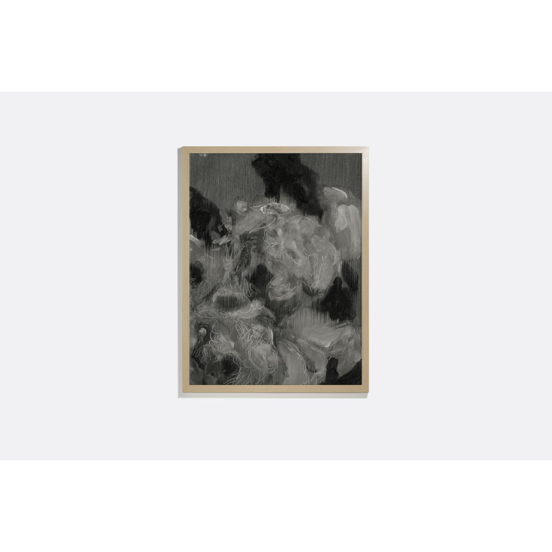 Flower Sketch 13 Print by Peter Halasz, Natural