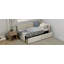 Lit de coin en L de style moderne avec lit simple en lin et deux tiroirs de rangement-1962579457