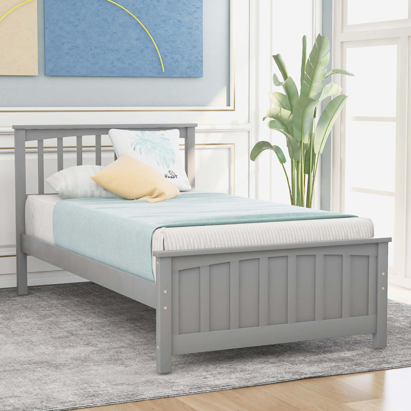 Base de lit plateforme Classic, Gris