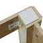 Meuble-lavabo moderne avec lavabo rectangulaire en céramique-303209524