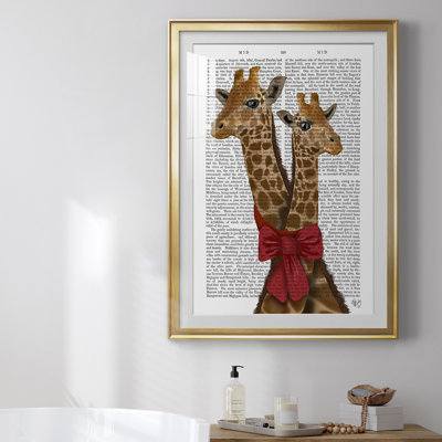 " Giraffes And Bow "