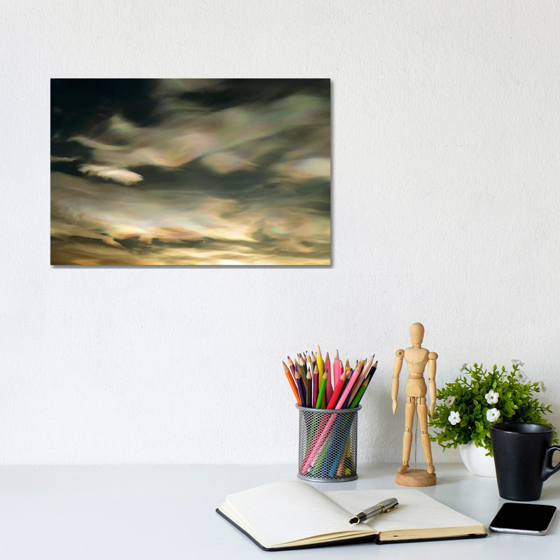 Nacreous Mother Of Pearl Clouds Seen Over Ross Island In Late Winter, Early Spring, Antarctica by Keith-Nels Swenson - Wrapped Canvas Gallery-Wrapped Canvas Giclée