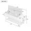 Banc de rangement rembourré avec tablette inférieure-1069356980