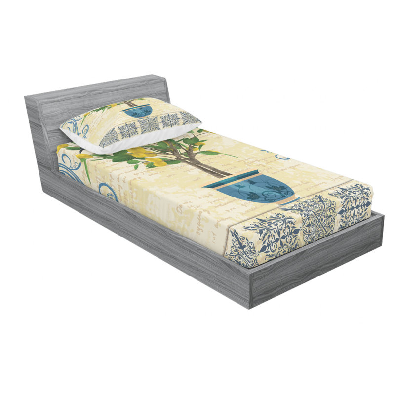 Microfiber Sheet Set, Twin Sheet Set with Fitted Sheet