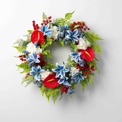 Couronne d'hortensia artificielle