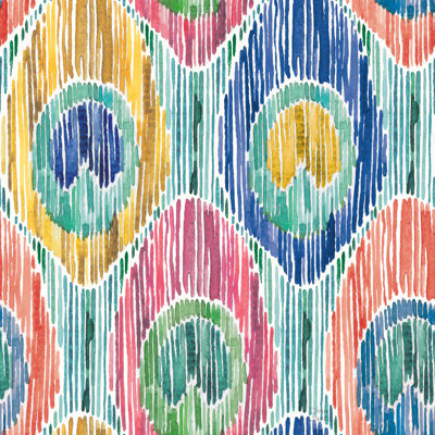 Peacock Glory Pattern VII by Dina June - Wrapped Canvas Painting