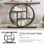 Console industrielle 41,3 "avec base circulaire - gris