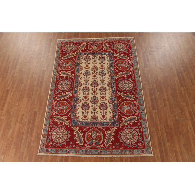 Tapis oriental fait à la main Kazak 6 x 9