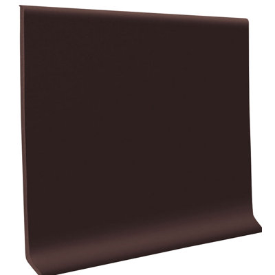 Vinyl (TV) 4" H x 48" L x .080" Thick Cove Wall Base Color Brown (Set of 30)