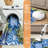 ZonLi Tropical Floral Indoor/Outdoor Rug, 6' x 9', Blue/Green, Waterproof, Washable, Non-Slip-129467912-129467911