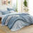 Bedsure Full Size Comforter Set - 7 Pieces Olive Green Full Bedding Set for All Seasons, Boho Contrasting Design Bed in a Bag with Comforter, Sheets, Pillowcases & Shams-110364985-105522623