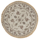 High-Quality Hand-Knotted Ivory Area Rug
