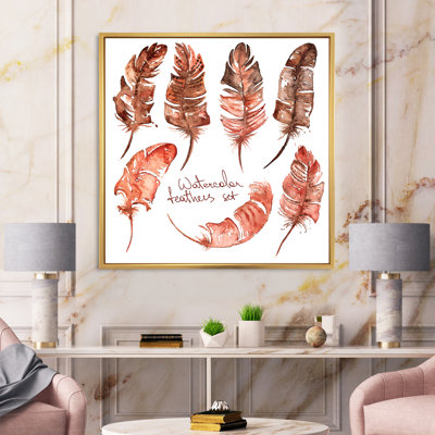 Plumes Boho - reproduction sur toile